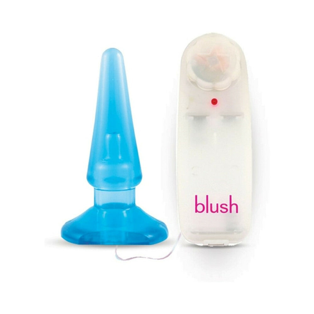 B YOURS BASIC ANAL PLEASER REMOTE-CONTROLLED VIBRATING ANAL PLUG BLUE
