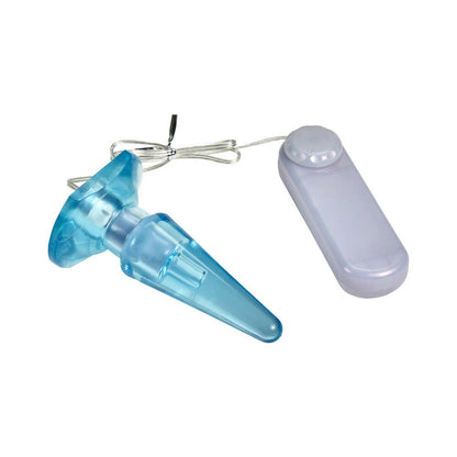 B YOURS BASIC ANAL PLEASER REMOTE-CONTROLLED VIBRATING ANAL PLUG BLUE