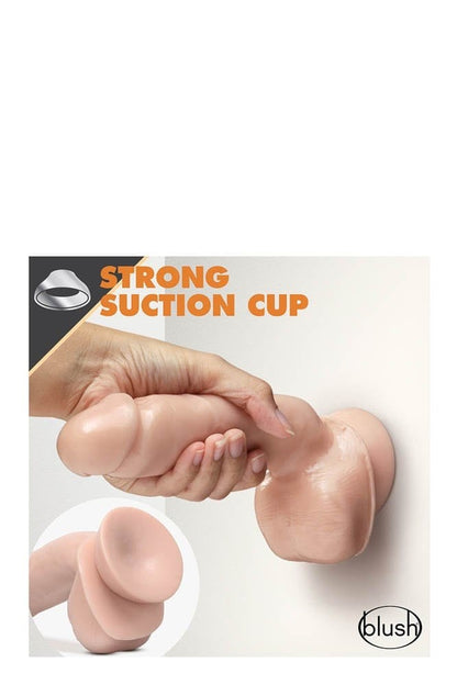 BLUSH - DR. SKIN 8.5INCH SELF LUBRICATING DILDO