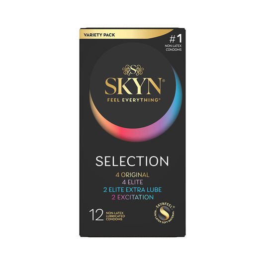 LIFESTYLES - SKYN SELECTION NON-LATEX CONDOMS 12-PACK