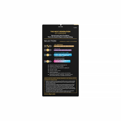 LIFESTYLES SKYN SELECTION NON-LATEX CONDOMS 12-PACK