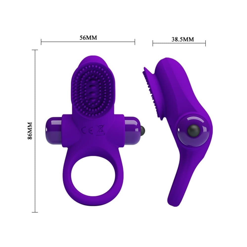 PRETTY LOVE - PRETTY LOVE VIBRANT PENIS RING 2 PURPLE