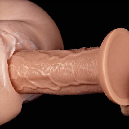 LOVETOY - 11'' REALISTIC LONG VIBRATING DILDO FLESH