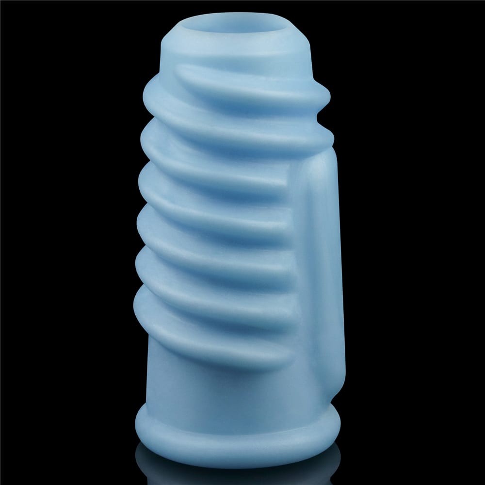 LOVETOY - VIBRATING SPIRAL KNIGHTS RING BLUE