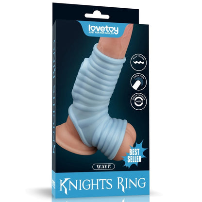 LOVETOY - VIBRATING WAVE KNIGHTS RING WITH SCROTUM SLEEVE_B15O50_3