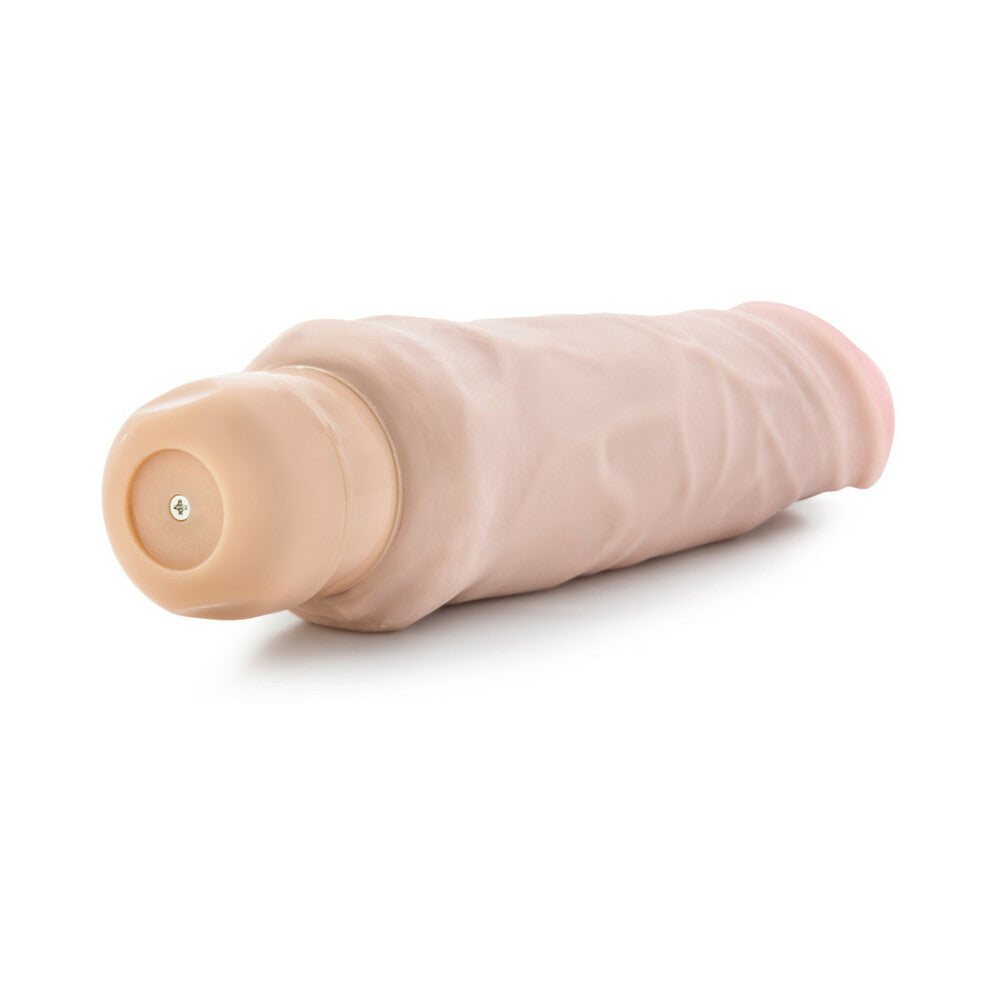 AU NATUREL HOME WRECKER 9.5 IN. DUAL DENSITY VIBRATING DILDO BEIGE