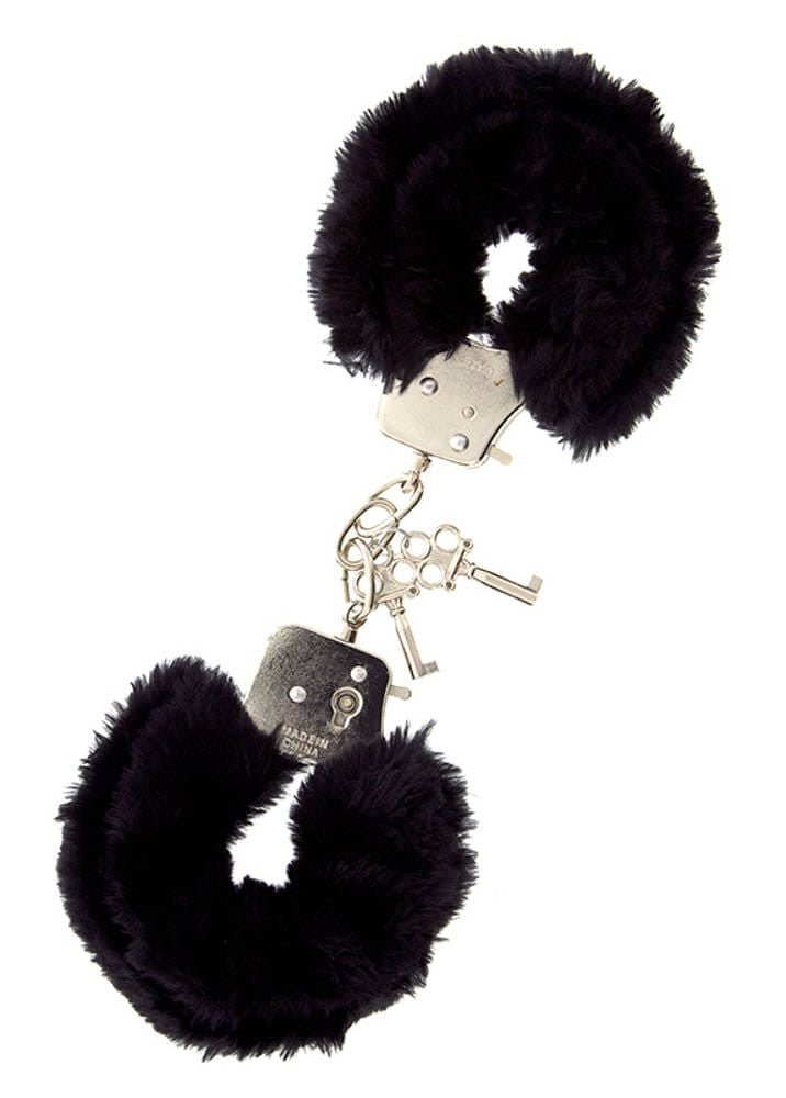 NMC - METAL HANDCUFF WITH PLUSH BLACK