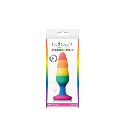 NS TOYS - COLOURS - PRIDE EDITION - PLEASURE PLUG - SMALL -RAINBOW