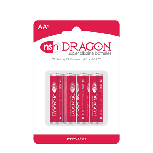 NS NOVELTIES - DRAGON ALKALINE AA BATTERIES