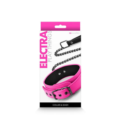 NS TOYS - ELECTRA - COLLAR & LEASH - PINK
