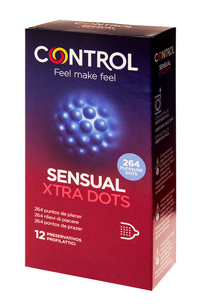CONTROL - SENSUAL XTRA DOTS 12 UDS