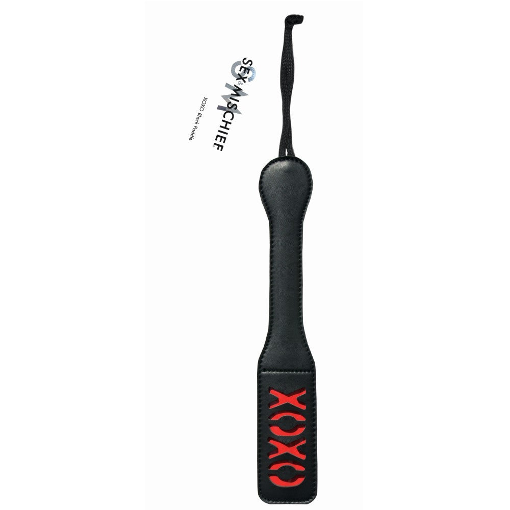 SPORTSHEETS - SEX & MISCHIEF ''XOXO'' PADDLE BLACK