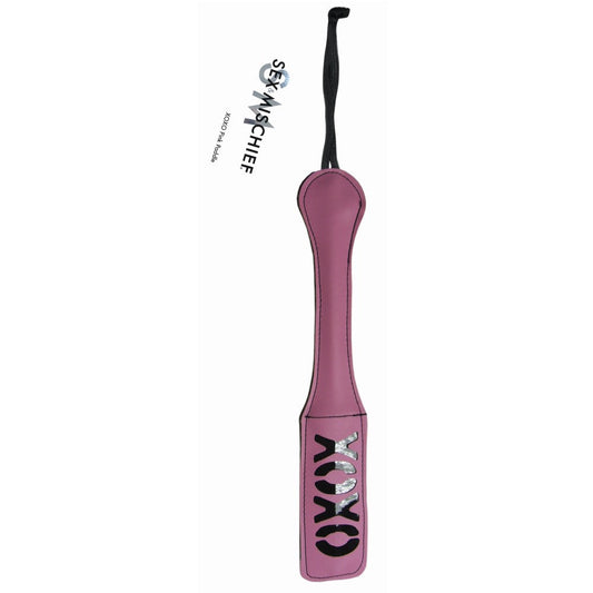 SPORTSHEETS SEX & MISCHIEF ''XOXO'' IMPRESSION PADDLE PINK