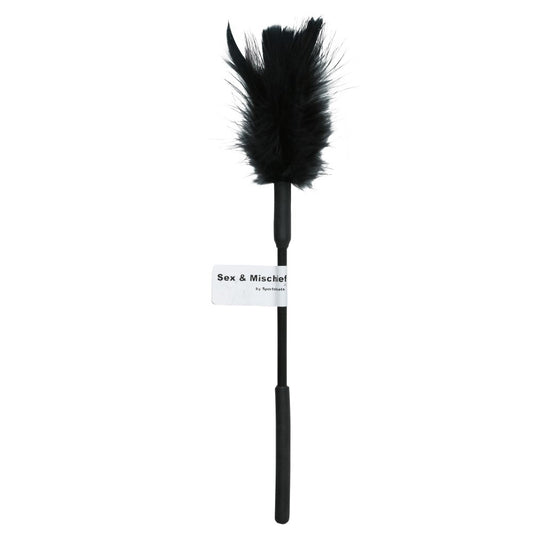 SPORTSHEETS SEX & MISCHIEF FEATHER TICKLER BLACK