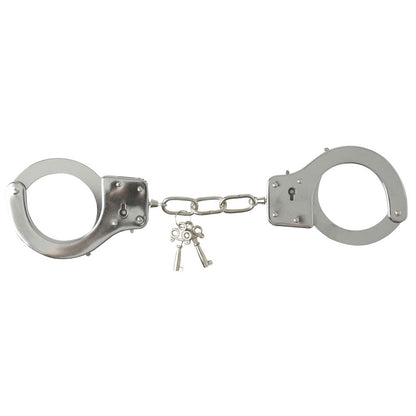 SPORTSHEETS SEX & MISCHIEF METAL HANDCUFFS WITH QUICK RELEASE
