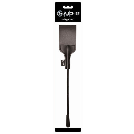 SPORTSHEETS SEX & MISCHIEF RIDING CROP BLACK