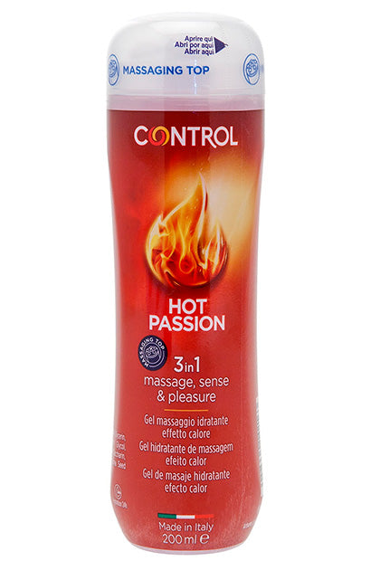 Control Hot Passion Massage Gel 3 In 1