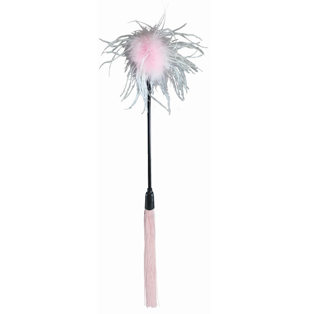 SPORTSHEETS SEX & MISCHIEF WHIP & TICKLE PINK/WHITE