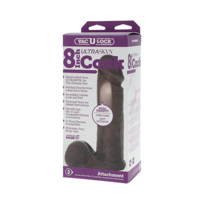 DOC JOHNSON - VAC U LOCK 8 INCH ULTRASKYN COCK