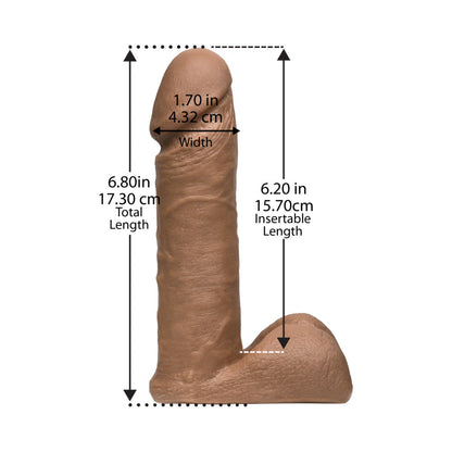 DOC JOHNSON - VAC-U-LOCK - 6-INCH ULTRASKYN COCK BROWN
