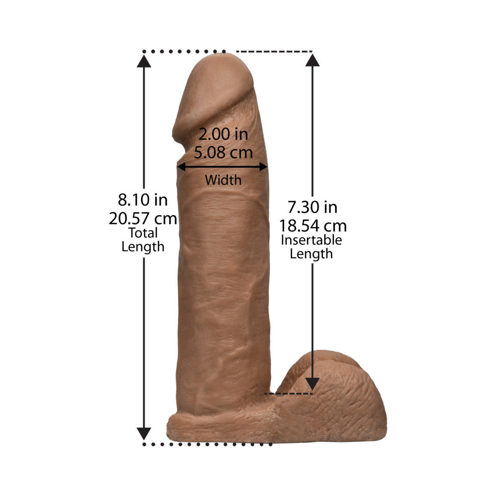 DOC JOHNSON - VAC U LOCK 8 INCH ULTRASKYN COCK