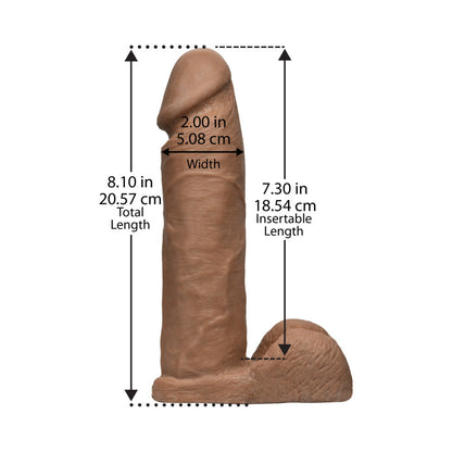 DOC JOHNSON - VAC U LOCK 8 INCH ULTRASKYN COCK