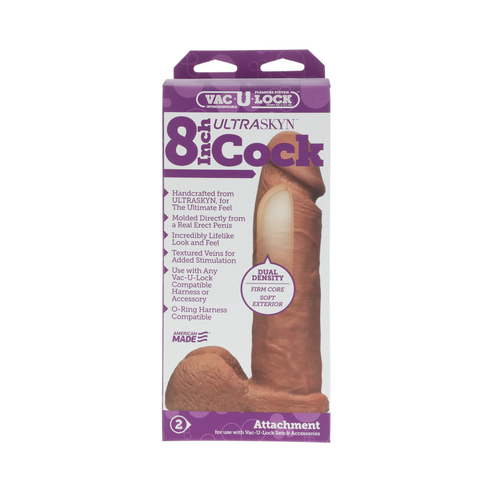 DOC JOHNSON - VAC U LOCK 8 INCH ULTRASKYN COCK