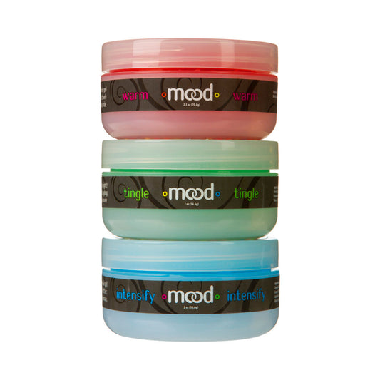 DOC JOHNSON - MOOD - AROUSAL GELS - 3 PACK - TINGLE, WARM, AND INTENSIFY