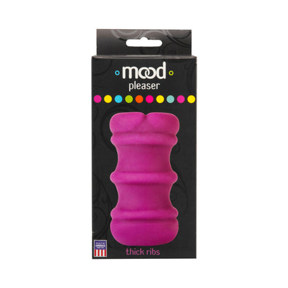 DOC JOHNSON - MOOD - PLEASER UR3 - THICK RIBBED PURPLE