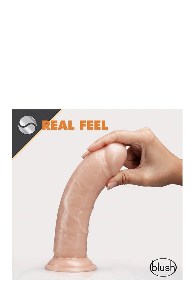 BLUSH - DR. SKIN 8INCH SELF LUBRICATING DILDO