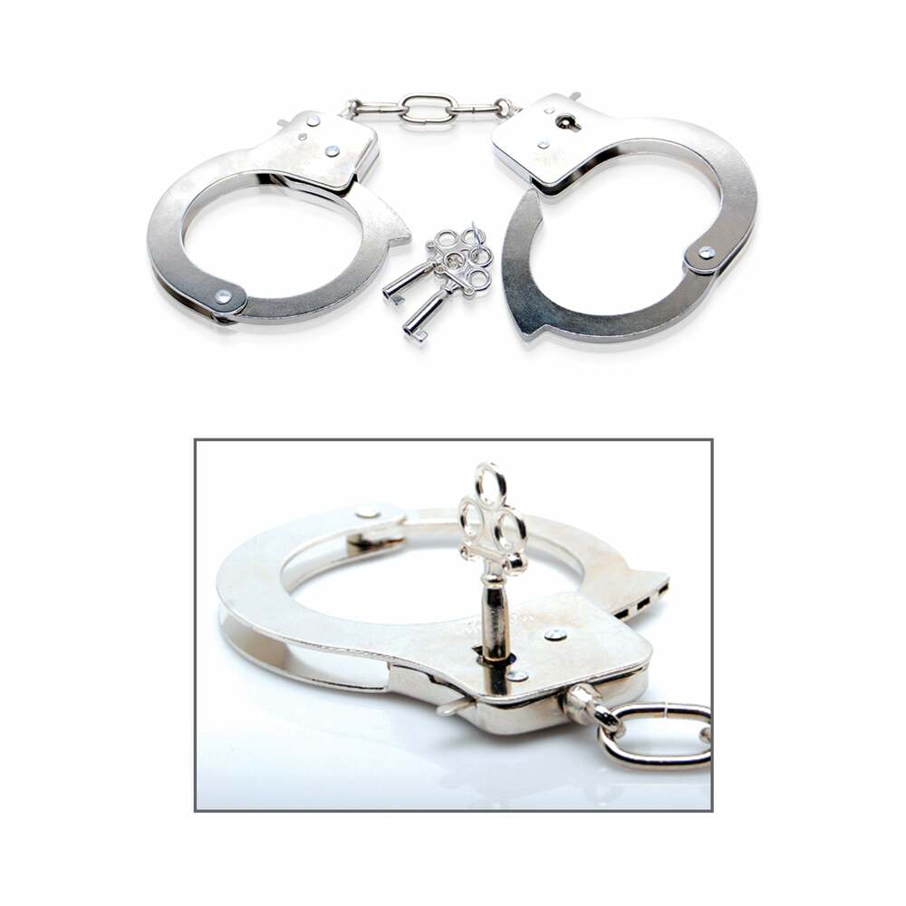 FETISH FANTASY SERIES LIMITED EDITION METAL HANDCUFFS SILVER