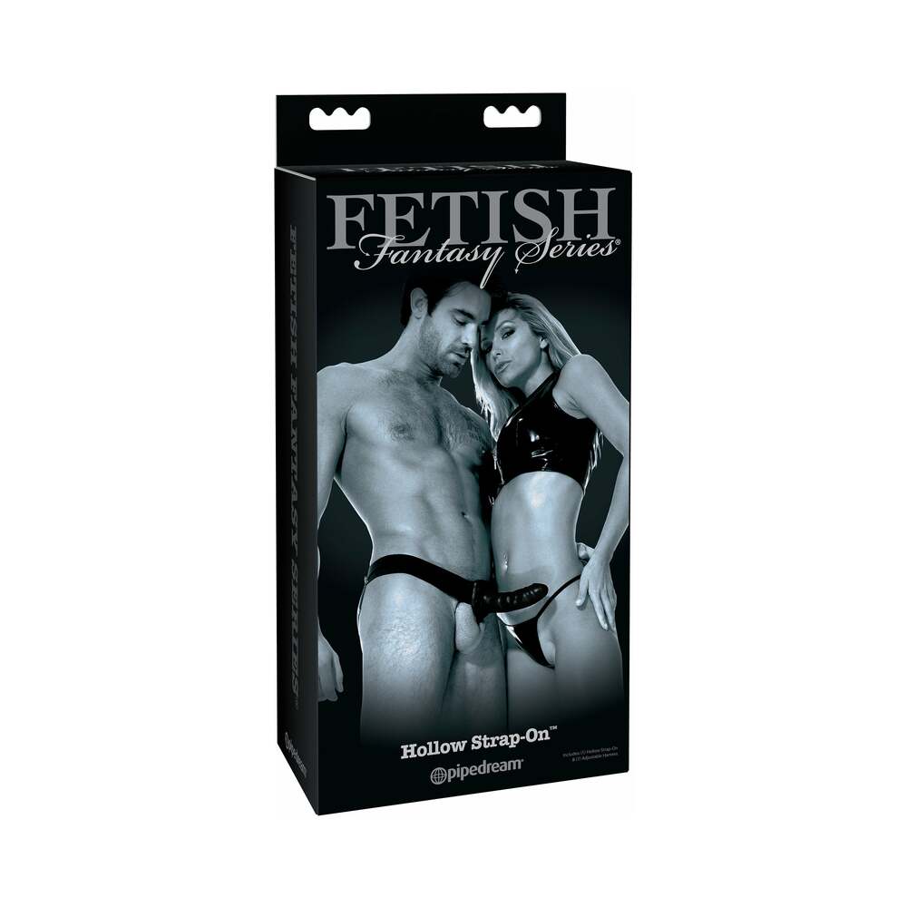 FETISH FANTASY SERIES LIMITED EDITION 6 IN. HOLLOW STRAP-ON BLACK