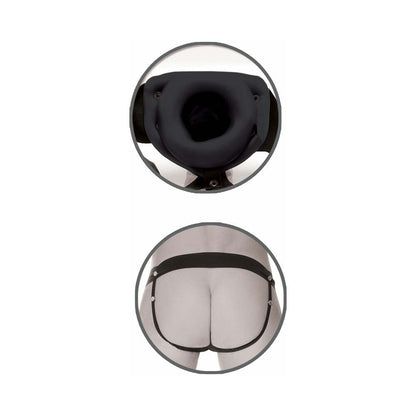 FETISH FANTASY SERIES LIMITED EDITION 6 IN. HOLLOW STRAP-ON BLACK