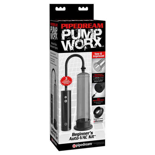 PIPEDREAM - PUMP WORX RECHARGEABLE BEGINNER''S AUTO-VAC KIT BLACK