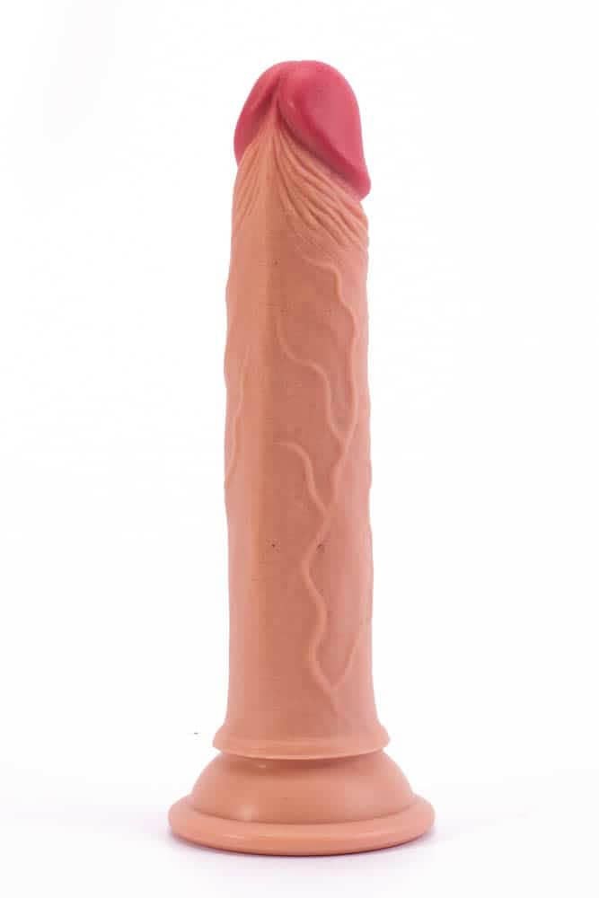 LOVETOY - 7" DUAL-LAYERED SILICONE NATURE COCK FLESH