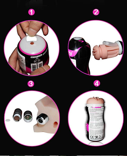 LOVETOY - SEX IN A CAN -VIBRATING VAGINA TUNNEL 1