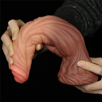 LOVETOY - 9.5'' DUAL LAYERED LIQUID SILICONE NATURE COCK_B0O50_3
