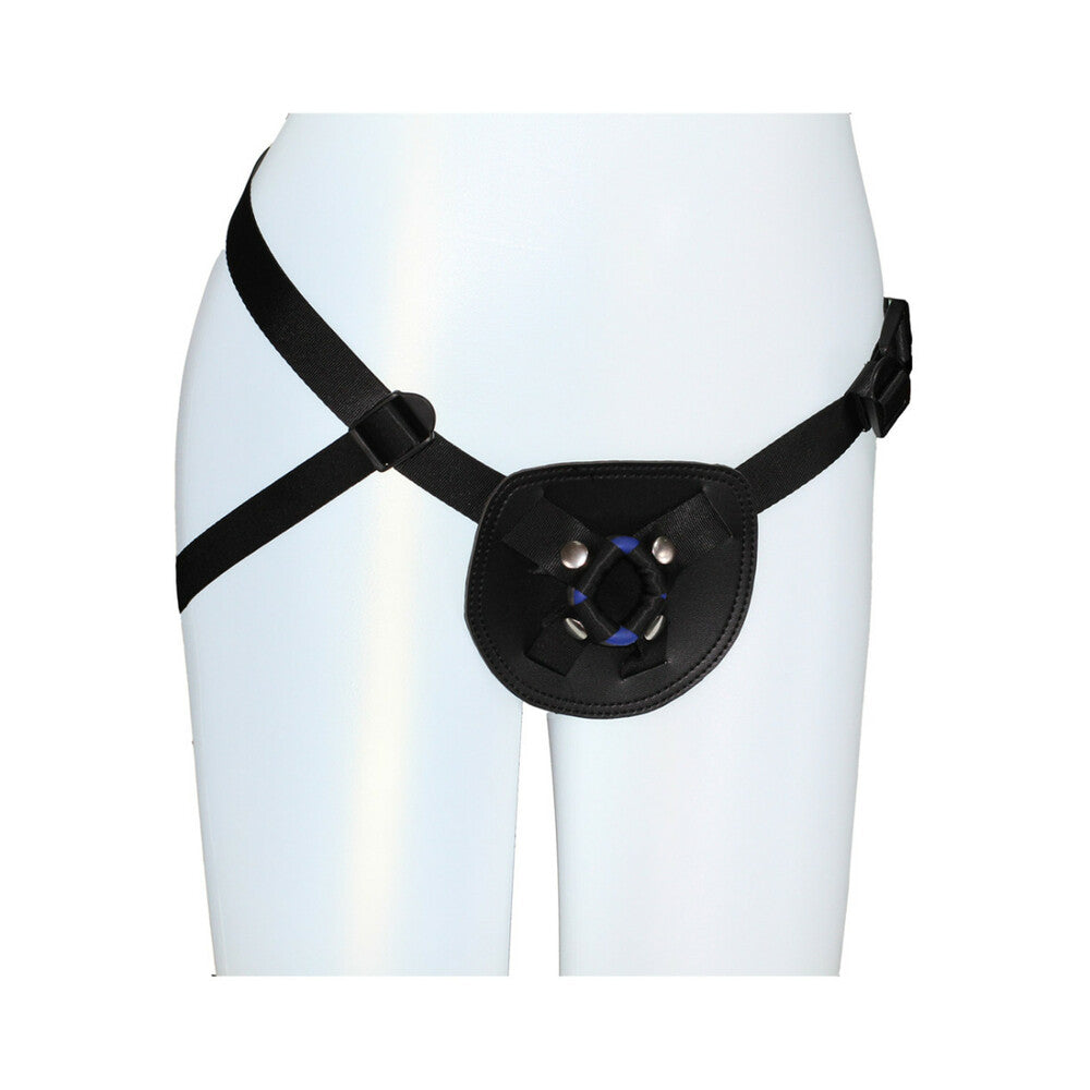 BLUSH - SX FOR YOU ADJUSTABLE FAUX LEATHER BEGINNER''S HARNESS BLACK
