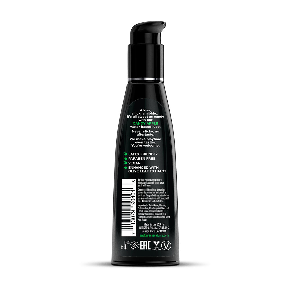 WICKED - AQUA CANDY APPLE WATER-BASED LUBRICANT 4 OZ.