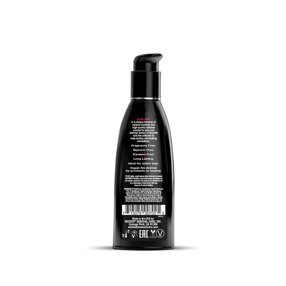 WICKED - ULTRA HEAT WARMING SILICONE LUBRICANT 2 OZ.