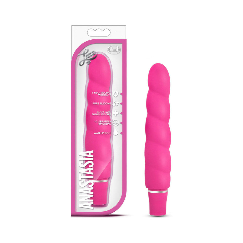 BLUSH - LUXE ANASTASIA SILICONE SLIMLINE VIBRATOR