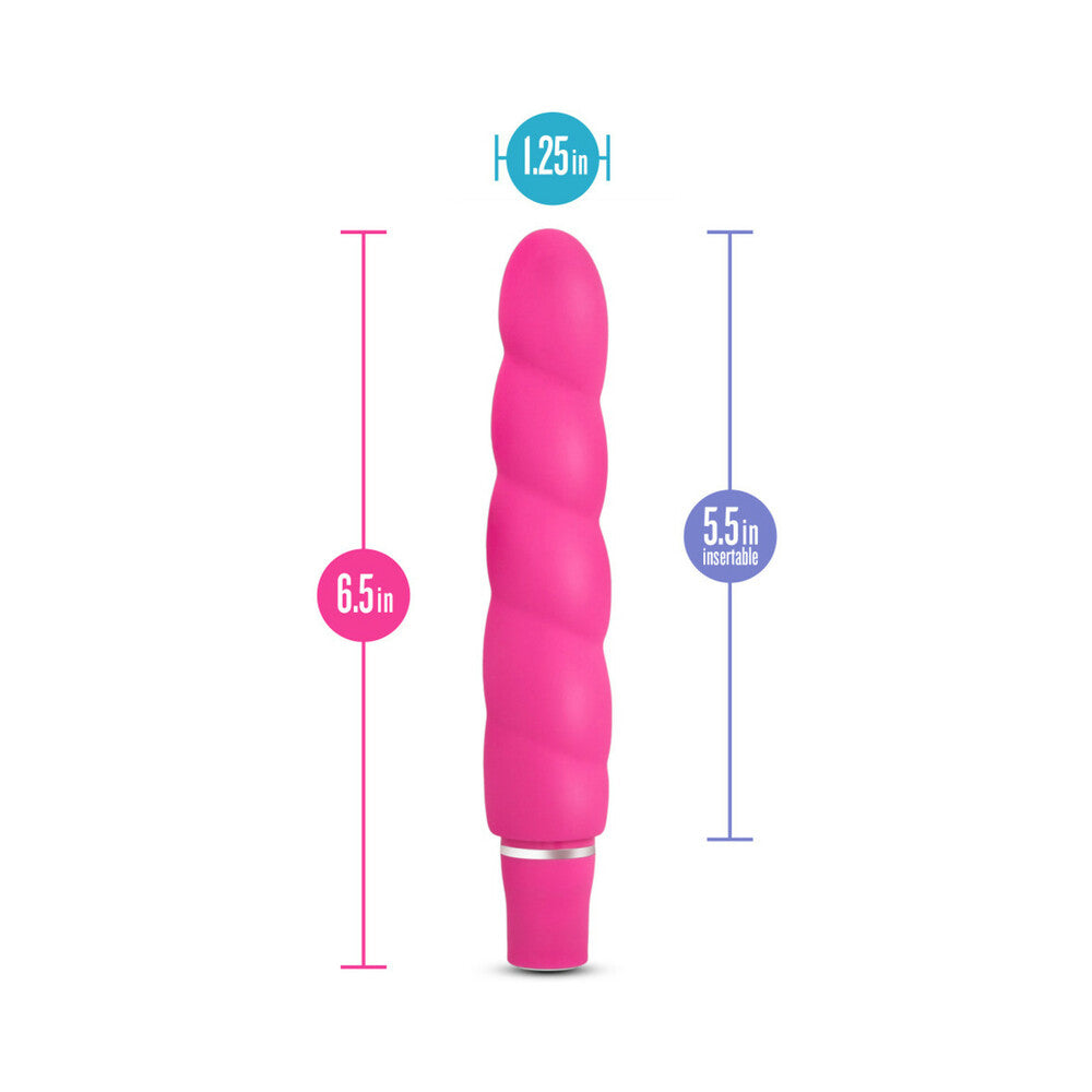 LUXE ANASTASIA SILICONE SLIMLINE VIBRATOR PINK