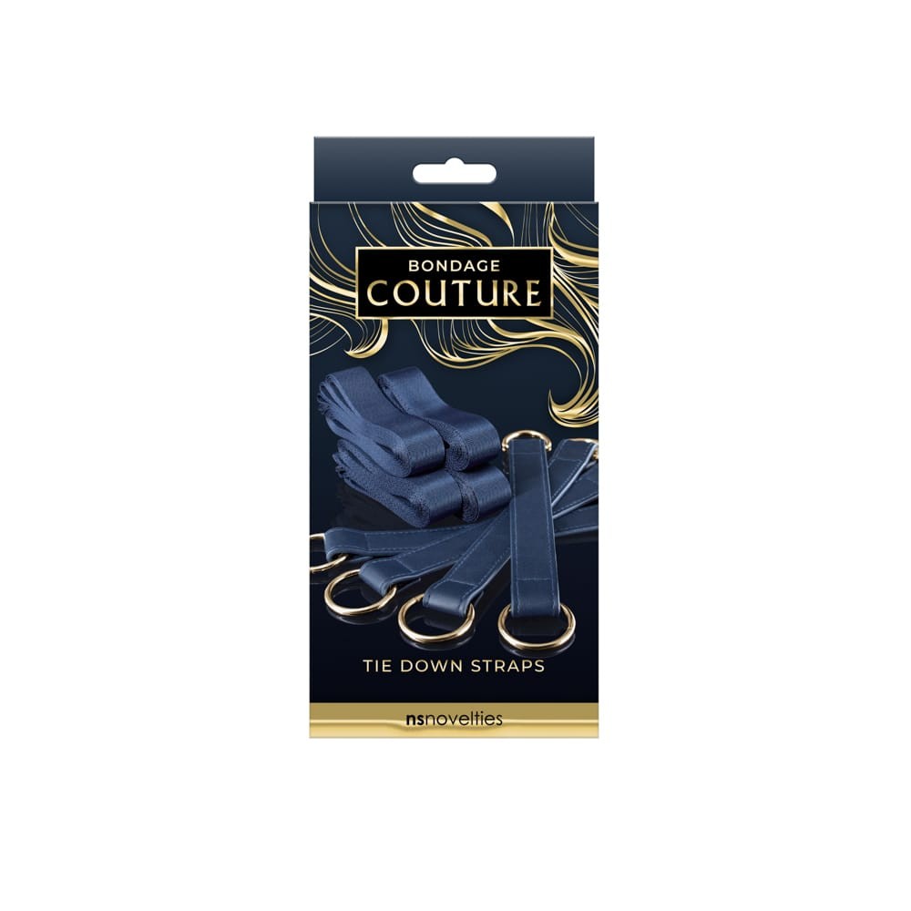 NS TOYS - BONDAGE COUTURE - BED RESTRAINTS - BLUE