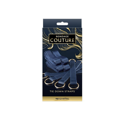NS TOYS - BONDAGE COUTURE - BED RESTRAINTS - BLUE