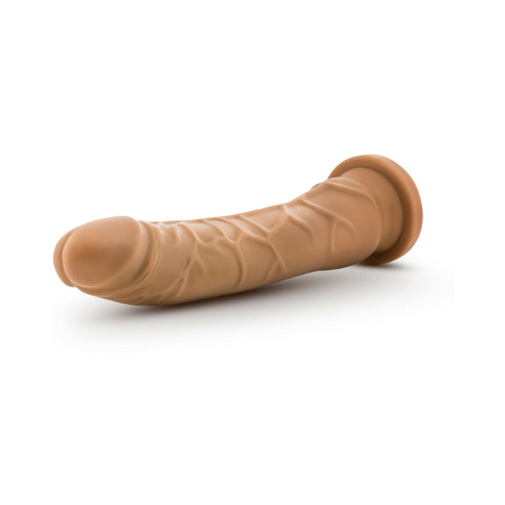 BLUSH - AU NATUREL ROBERTO 9.5 IN. POSABLE DUAL DENSITY DILDO TAN