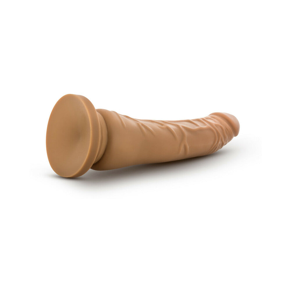 AU NATUREL ROBERTO 9.5 IN. POSABLE DUAL DENSITY DILDO TAN