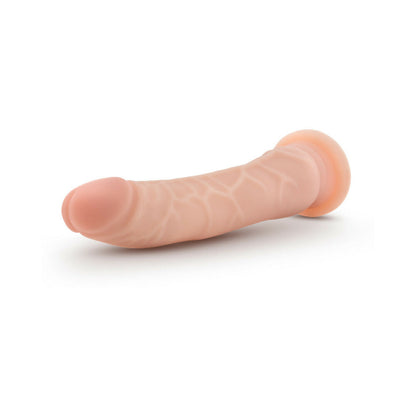 AU NATUREL MR. SLIM 9.25 IN. POSABLE DUAL DENSITY DILDO BEIGE