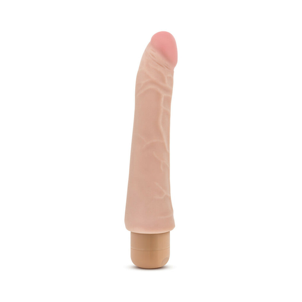 X5 PLUS MAMBO VIBE REALISTIC 9.25 IN. VIBRATING DILDO BEIGE
