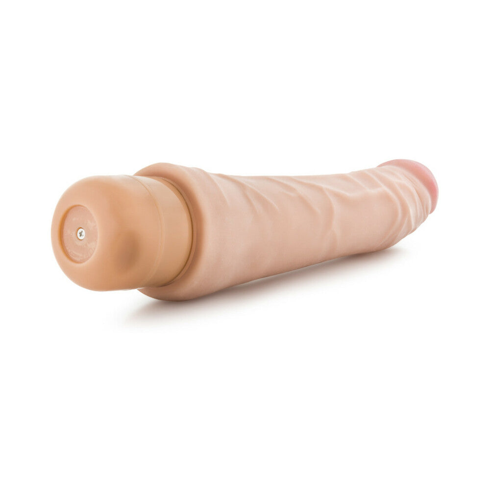 X5 PLUS MAMBO VIBE REALISTIC 9.25 IN. VIBRATING DILDO BEIGE