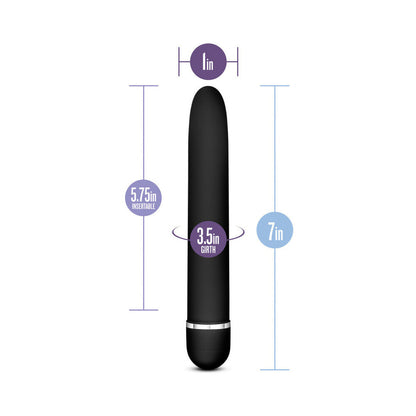 ROSE LUXURIATE CLASSIC SLIMLINE VIBRATOR BLACK